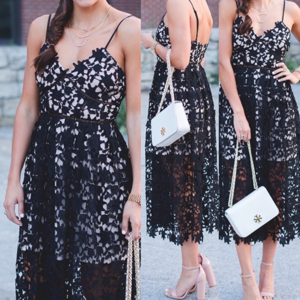 Aqua Lace Midi dress (like Self-Portrait Azaelea)